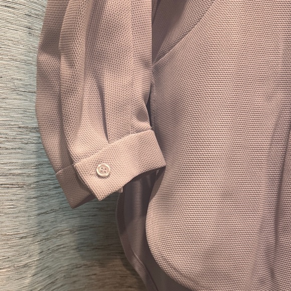 Alfani Light Blue Textured Top - Picture 5 of 10